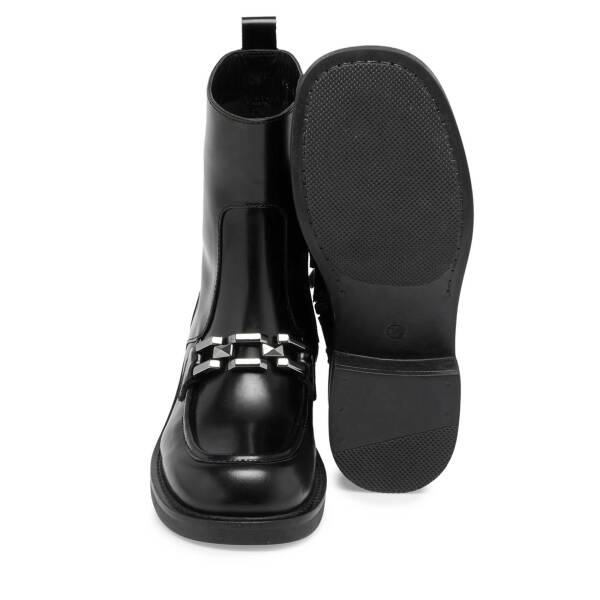 Siyah Hakiki Deri Kadın Casual Bot - K23K1BT67039-A35 - 4