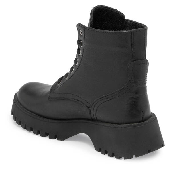 Siyah Hakiki Deri Kadın Casual Bot - K23K1BT67048-A23 - 3