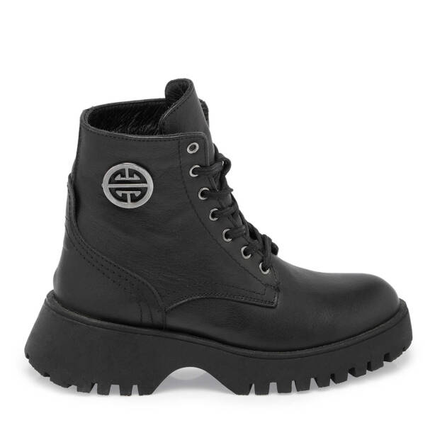 Siyah Hakiki Deri Kadın Casual Bot - K23K1BT67048-A23 