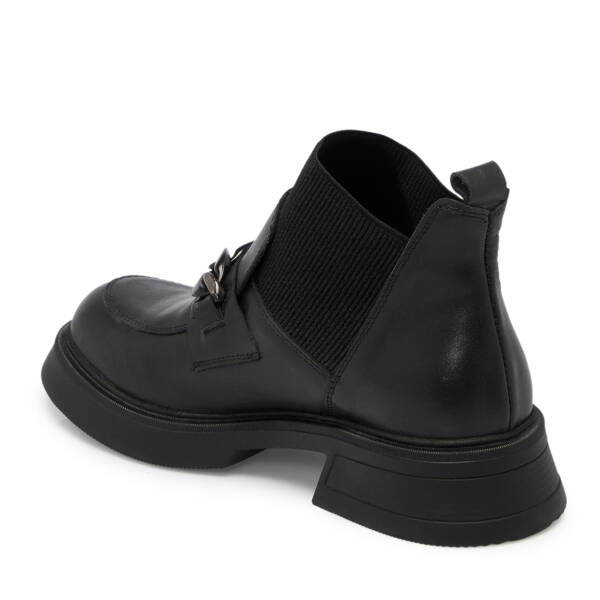 Siyah Deri Kadın Casual Bot - K24K1BT67504-A23 - 2