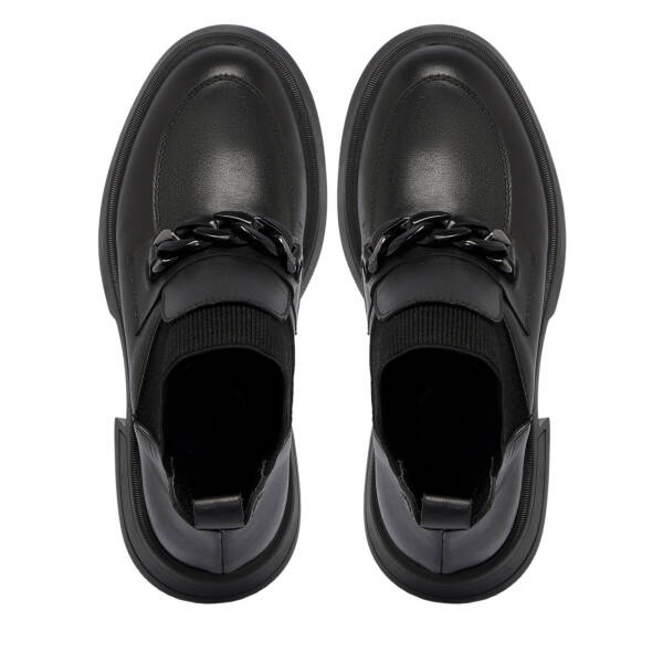 Siyah Deri Kadın Casual Bot - K24K1BT67504-A23 - 5