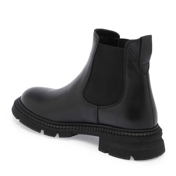 Siyah Deri Kadın Casual Bot - K24K1BT67509-A23 - 2