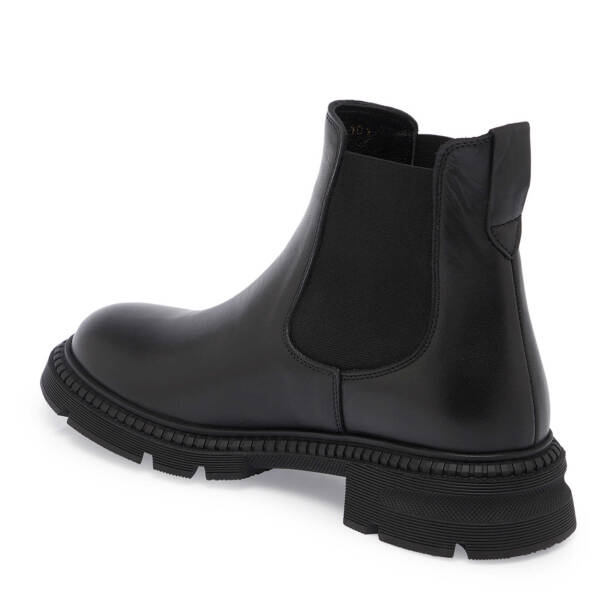 Siyah Deri Kadın Casual Bot - K24K1BT67509-A23 - 2