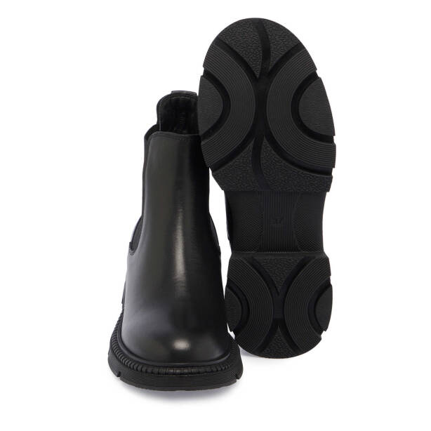 Siyah Deri Kadın Casual Bot - K24K1BT67509-A23 - 4