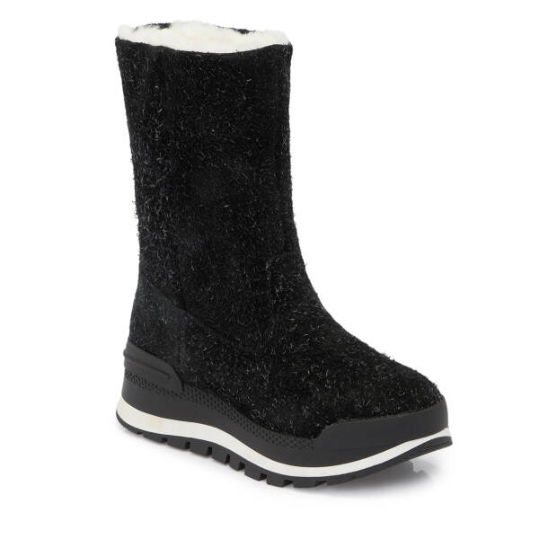 Siyah Deri Kadın Casual Bot - K24K1BT67520-A23 - 1