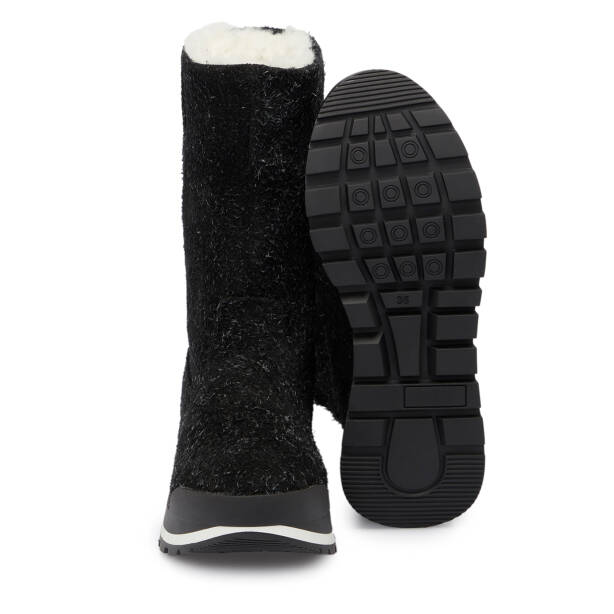 Siyah Deri Kadın Casual Bot - K24K1BT67520-A23 - 4