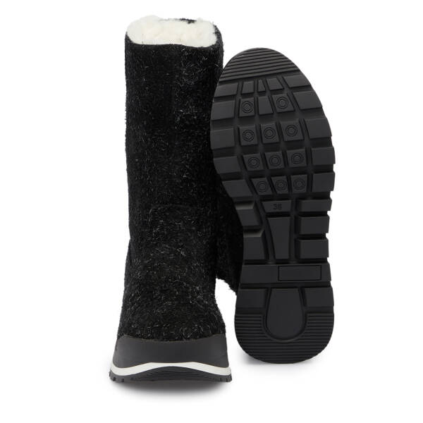 Siyah Deri Kadın Casual Bot - K24K1BT67520-A23 - 4