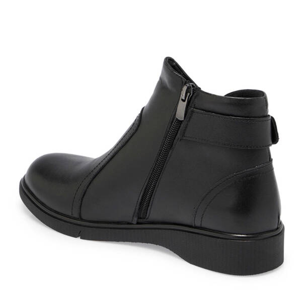 Siyah Deri Kadın Casual Bot - K24K1BT67531-A23 - 2