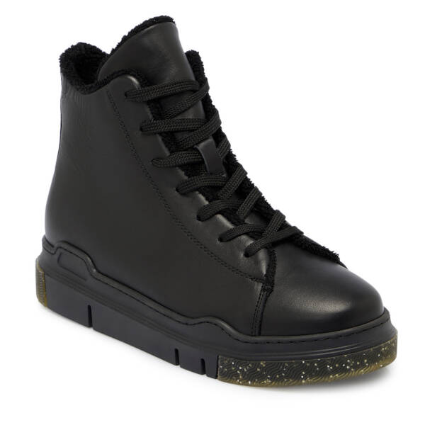 Siyah Deri Kadın Casual Bot - K24K1BT67533-A23 - 1