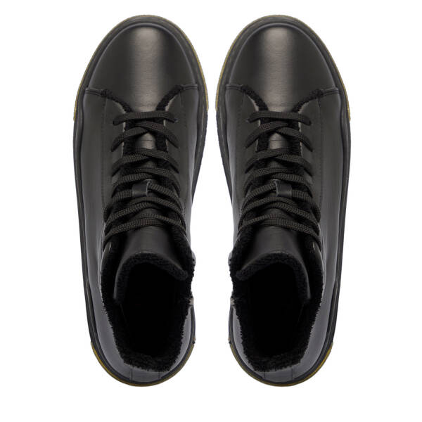 Siyah Deri Kadın Casual Bot - K24K1BT67533-A23 - 5