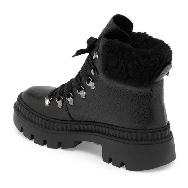 Siyah Deri Kadın Casual Bot - K24K1BT67545-A41 - 2