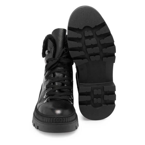 Siyah Deri Kadın Casual Bot - K24K1BT67545-A41 - 4