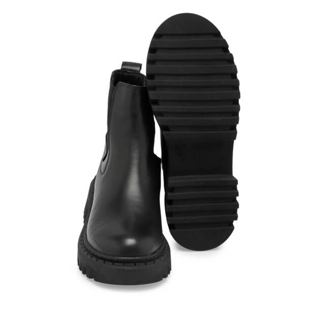 Siyah Deri Kadın Casual Bot - K24K1BT67546-A23 - 4