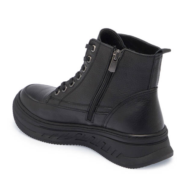 Siyah Deri Kadın Casual Bot - K24K1BT67550-A41 - Tergan