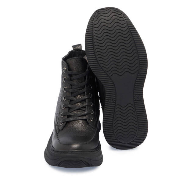 Siyah Deri Kadın Casual Bot - K24K1BT67550-A41 - 4