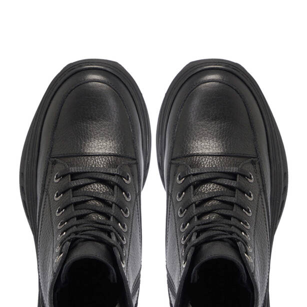 Siyah Deri Kadın Casual Bot - K24K1BT67550-A41 - Tergan