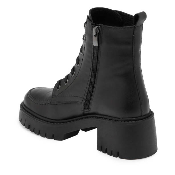 Siyah Deri Kadın Casual Bot - K24K1BT67558-A23 - Tergan