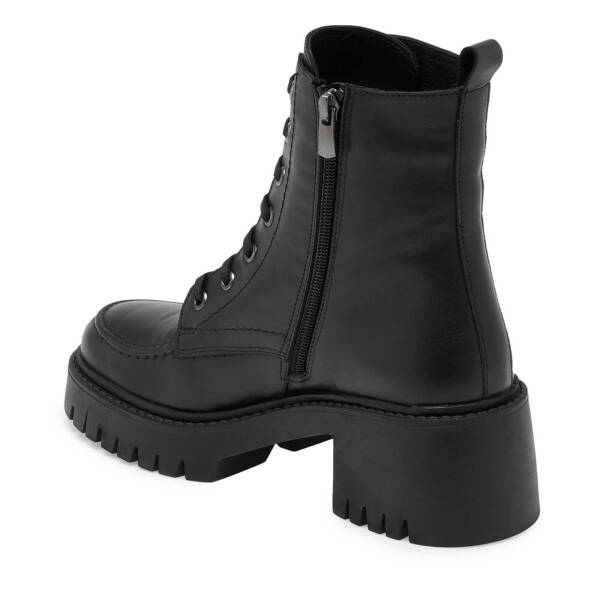 Siyah Deri Kadın Casual Bot - K24K1BT67558-A23 - 2