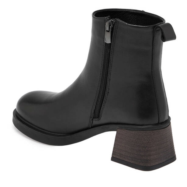 Siyah Deri Kadın Casual Bot - K24K1BT67559-A23 - Tergan