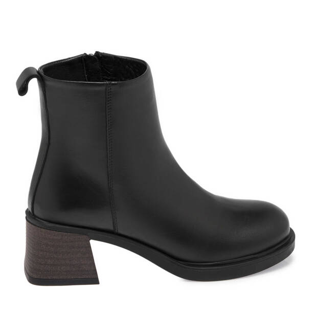 Siyah Deri Kadın Casual Bot - K24K1BT67559-A23 - 3