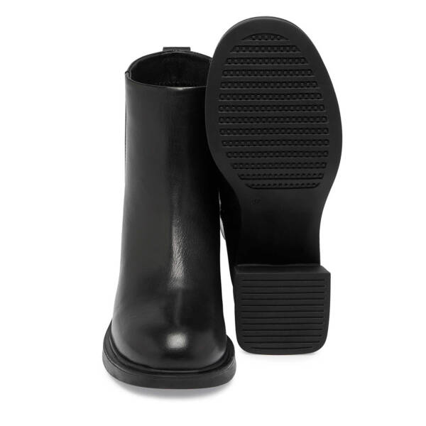 Siyah Deri Kadın Casual Bot - K24K1BT67559-A23 - 4