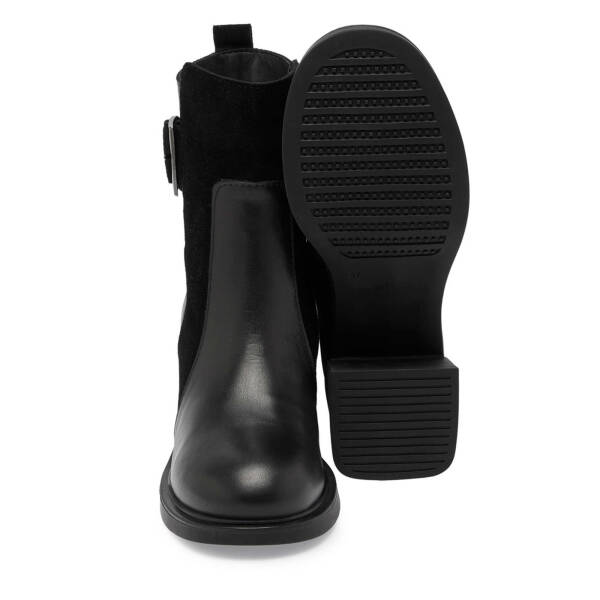 Siyah Deri Kadın Casual Bot - K24K1BT67561-F49 - 4