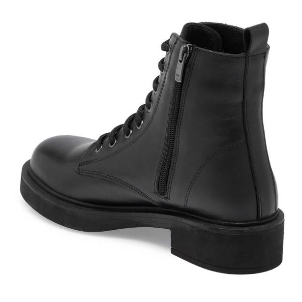 Siyah Deri Kadın Casual Bot - K24K1BT67565-A23 - 2