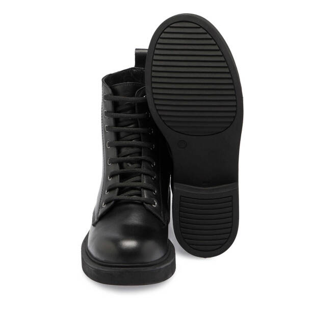 Siyah Deri Kadın Casual Bot - K24K1BT67565-A23 - 4