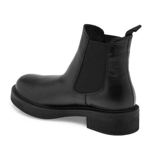 Siyah Deri Kadın Casual Bot - K24K1BT67566-A23 - 2