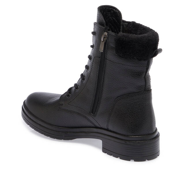 Siyah Hakiki Deri Kadın Casual Bot - K24K1BT67571-A41 - 2