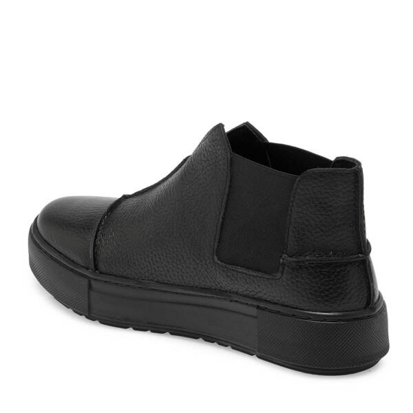 Siyah Deri Kadın Casual Bot - K24K1BT67577-A41 - 2