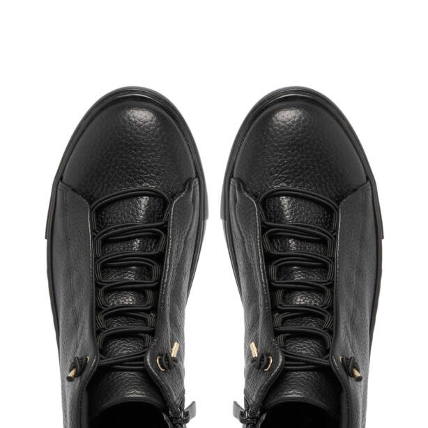 Siyah Deri Kadın Casual Bot - K24K1BT67578-A41 - 5