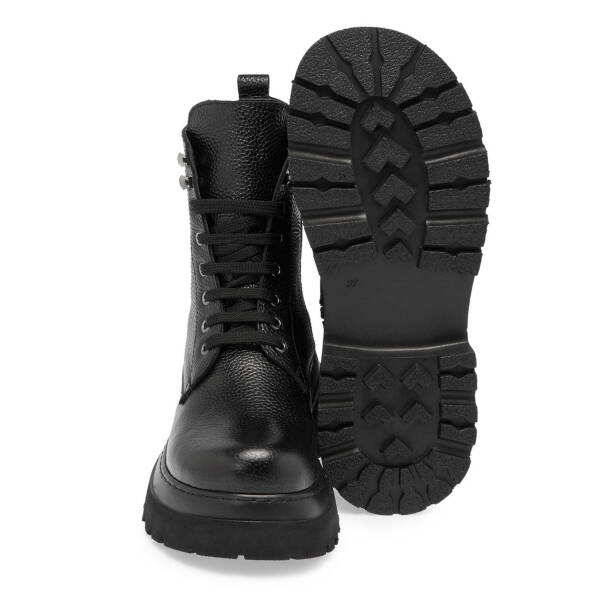 Siyah Deri Kadın Casual Bot - K24K1BT67583-A41 - 4