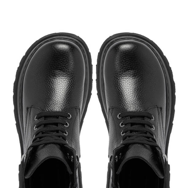 Siyah Deri Kadın Casual Bot - K24K1BT67583-A41 - 5