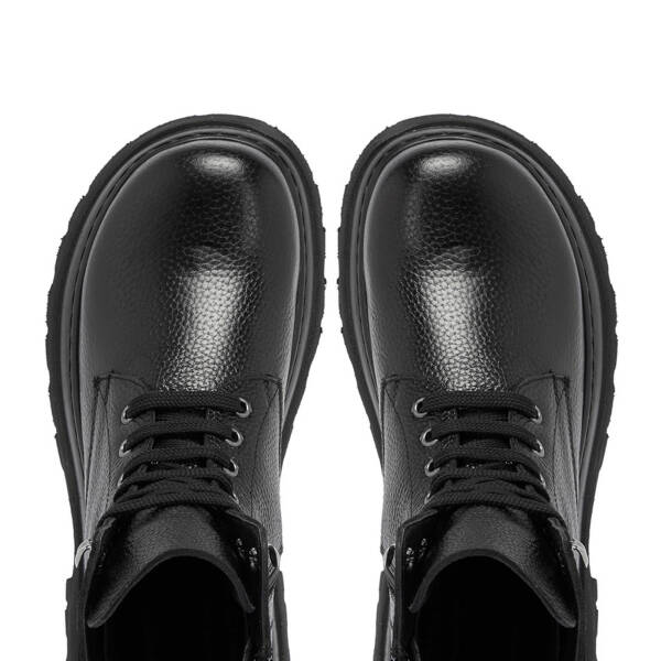 Siyah Deri Kadın Casual Bot - K24K1BT67583-A41 - 5