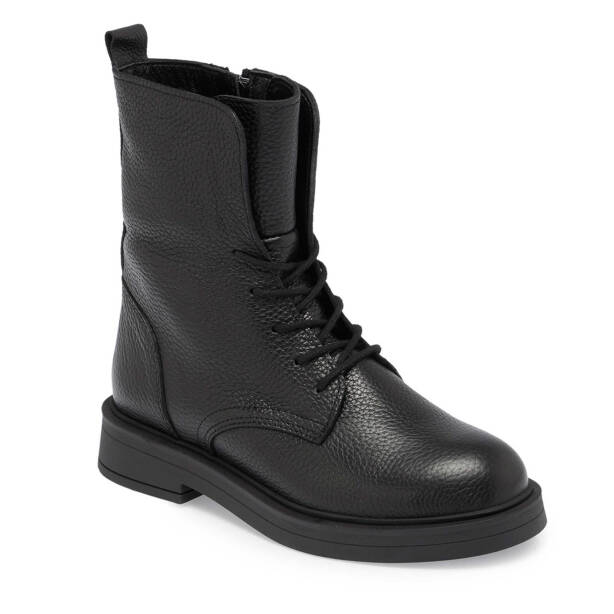 Siyah Deri Kadın Casual Bot - K24K1BT67615-A41 