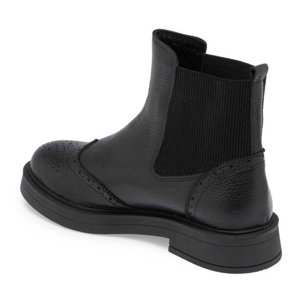 Siyah Deri Kadın Casual Bot - K24K1BT67616-A41 - Tergan