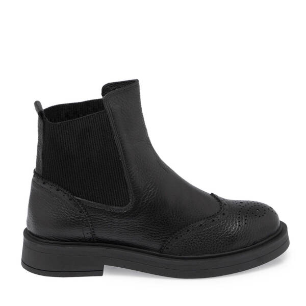 Siyah Deri Kadın Casual Bot - K24K1BT67616-A41 - 3