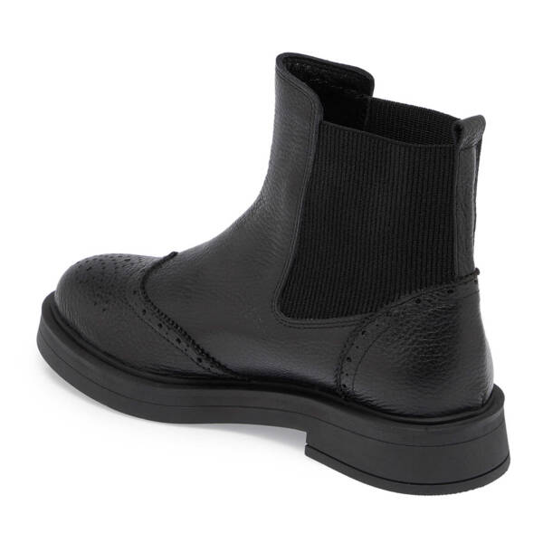 Siyah Hakiki Deri Kadın Casual Bot - K24K1BT67616-A41 - 2