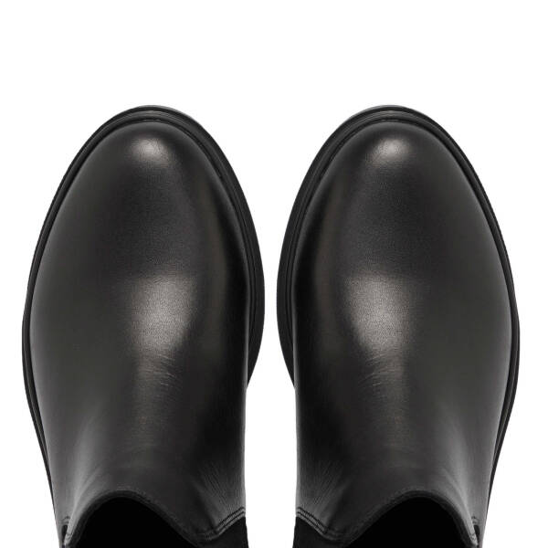Siyah Deri Kadın Casual Bot - K24K1BT67620-A23 - 5