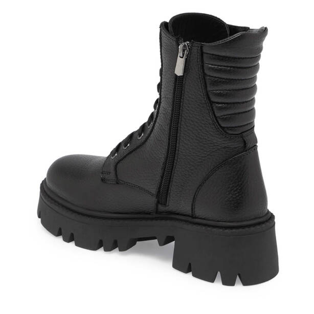 Siyah Deri Kadın Casual Bot - K24K1BT67621-A41 - Tergan