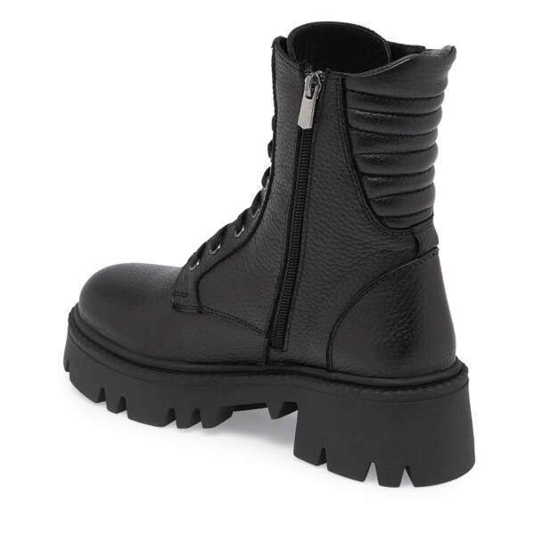 Siyah Deri Kadın Casual Bot - K24K1BT67621-A41 - 2