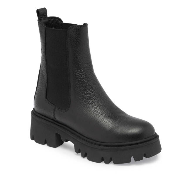 Siyah Deri Kadın Casual Bot - K24K1BT67622-A41 