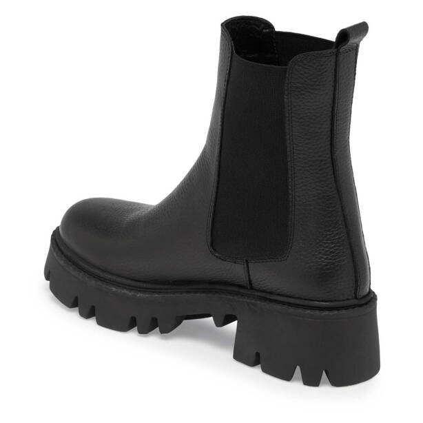 Siyah Deri Kadın Casual Bot - K24K1BT67622-A41 - 2