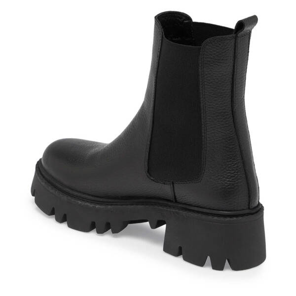 Siyah Deri Kadın Casual Bot - K24K1BT67622-A41 - 2