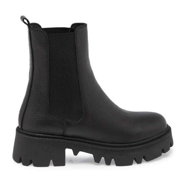 Siyah Deri Kadın Casual Bot - K24K1BT67622-A41 - 3