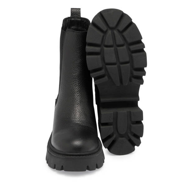 Siyah Deri Kadın Casual Bot - K24K1BT67622-A41 - 4