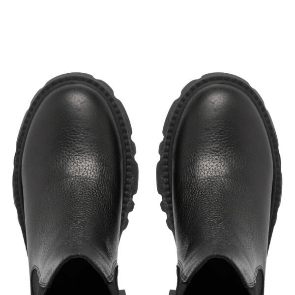 Siyah Deri Kadın Casual Bot - K24K1BT67622-A41 - 5