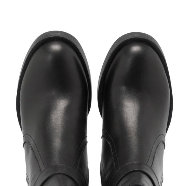 Siyah Deri Kadın Casual Bot - K24K1BT67623-A23 - 5