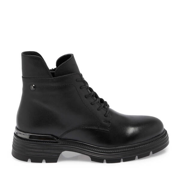 Siyah Deri Kadın Casual Bot - K24K1BT67652-A23 - 3